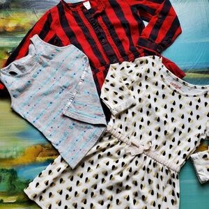 Lot of Girls Casual Shirt, Tank, & Dress Various Brands